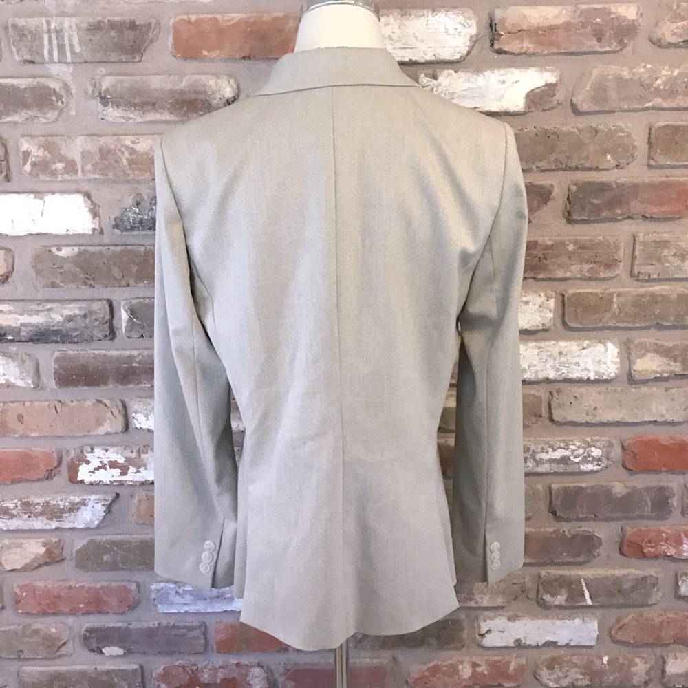 SOLD!!! ANTONIO MELANI Women’s One Button Beige Classic Lapel Blazer 10 - Picture 4 of 7